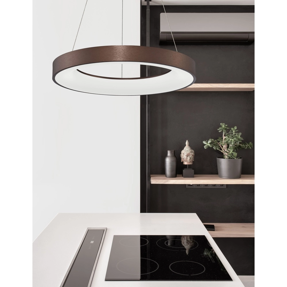 Suspension Rando Thin marron café Ø 60cm Suspension Rando Thin marron café Ø 60cm