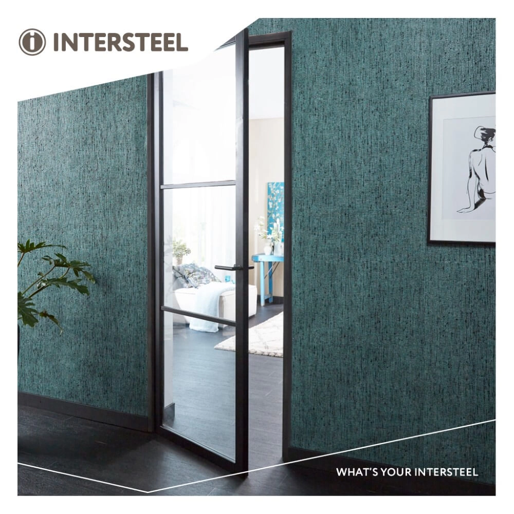 Poignée de porte étanche Jura petite rosace noire Intersteel 8714186518809