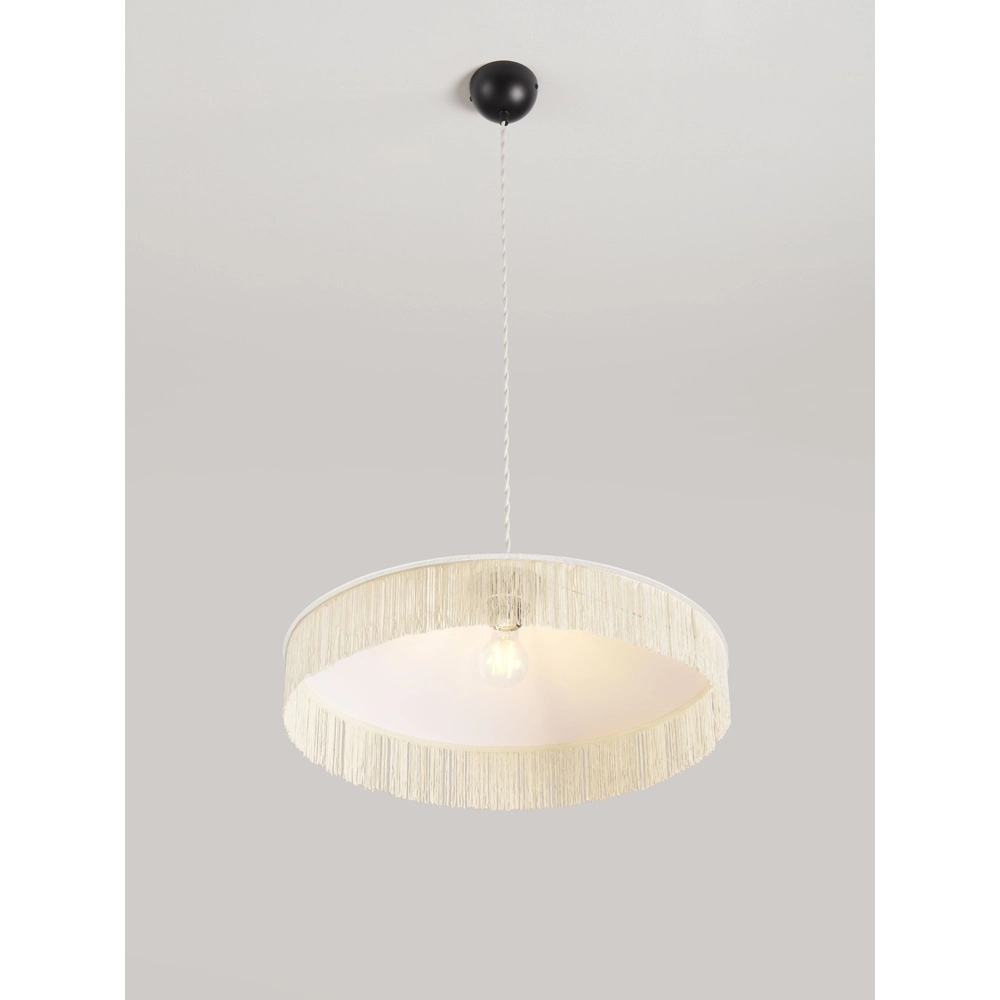 Lampe pendante Tiffany Velvy beige Lyora 5212017493781