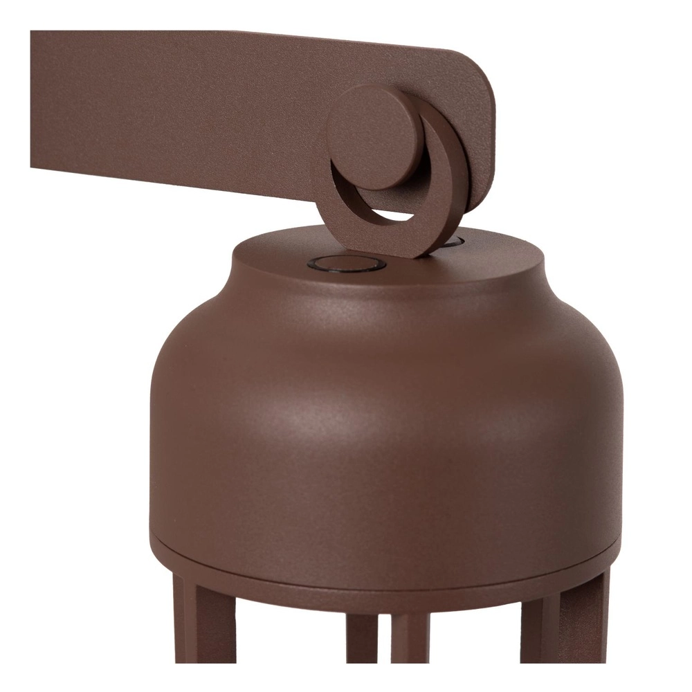 Lampe murale rechargeable Wells Brun rouille Lucide 5411212334121