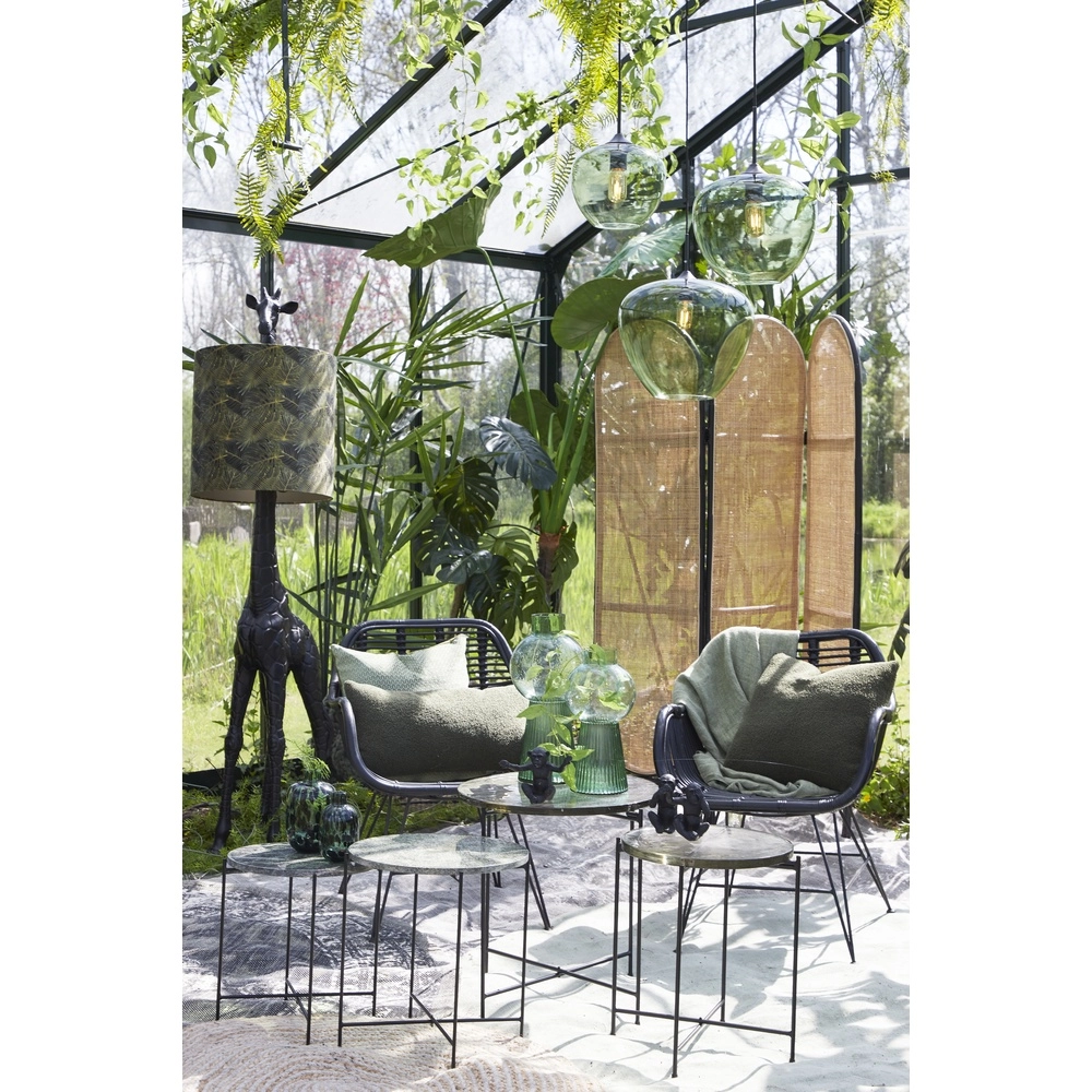 Lampe suspendue en verre Mayson Ø 40cm - verre vert Light & Living 8717807614225