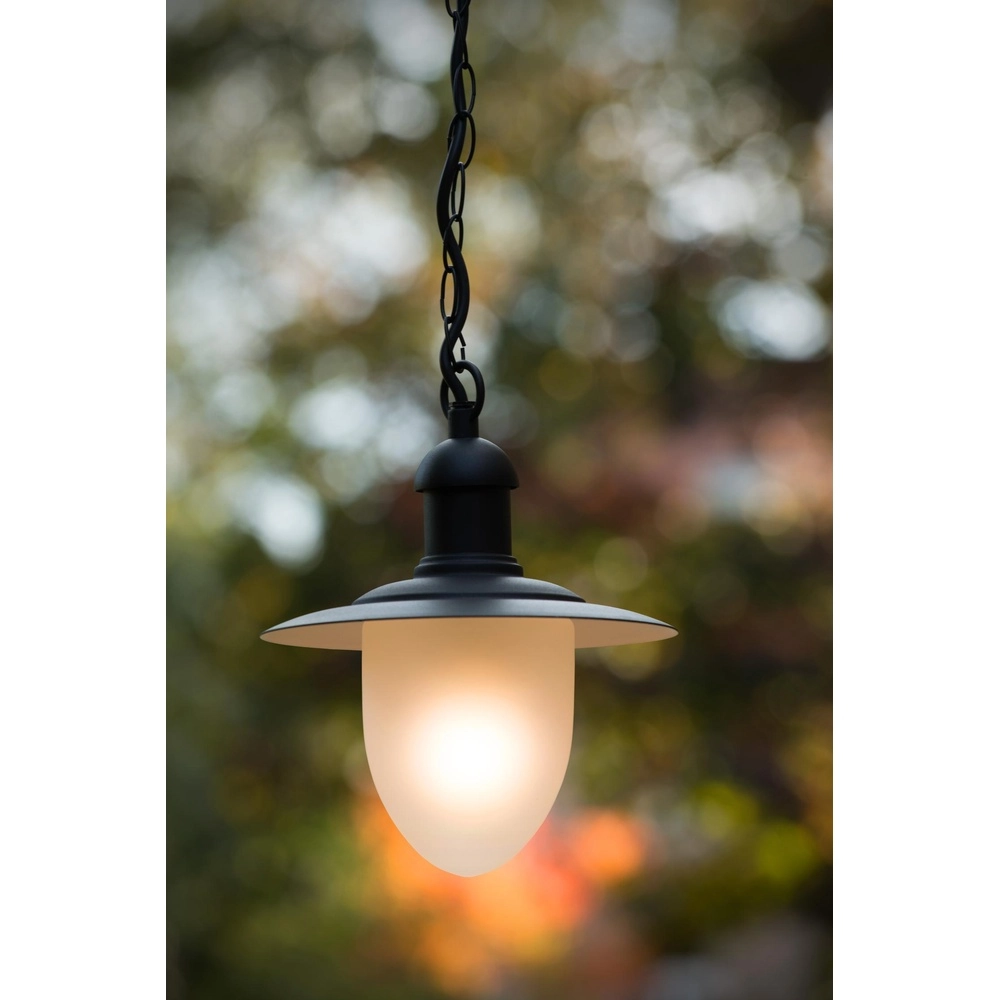 Lampe pendante de campagne Aruba noir Ø 25cm IP44 Lucide 5411212113504