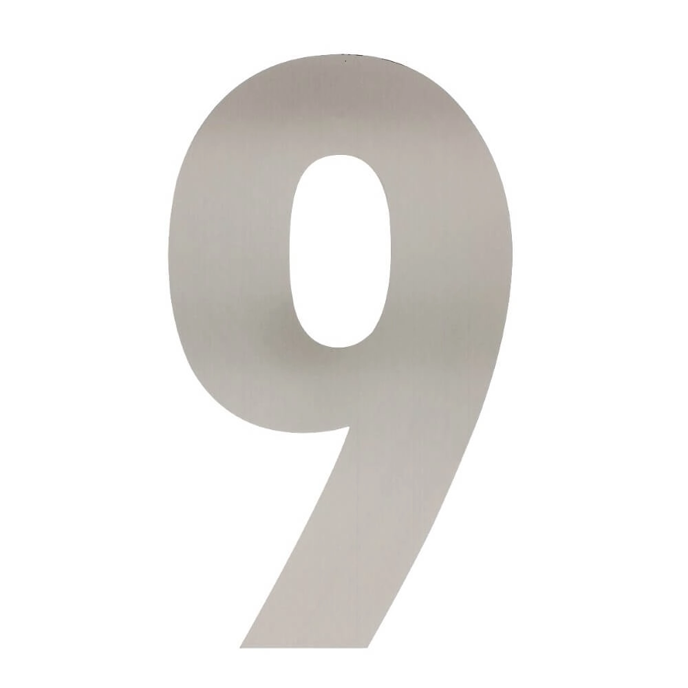 Maison numéro 9 XXL Numbra 50cm en acier inoxydable Maison numéro 9 XXL Numbra 50cm en acier inoxydable
