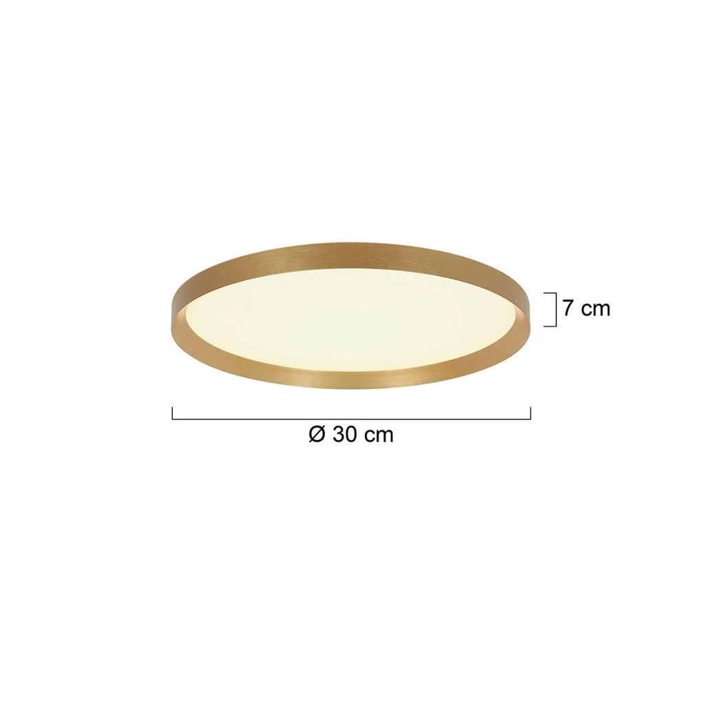 Éclairage de plafond moderne Flady or Ø30cm Steinhauer 8712746180985