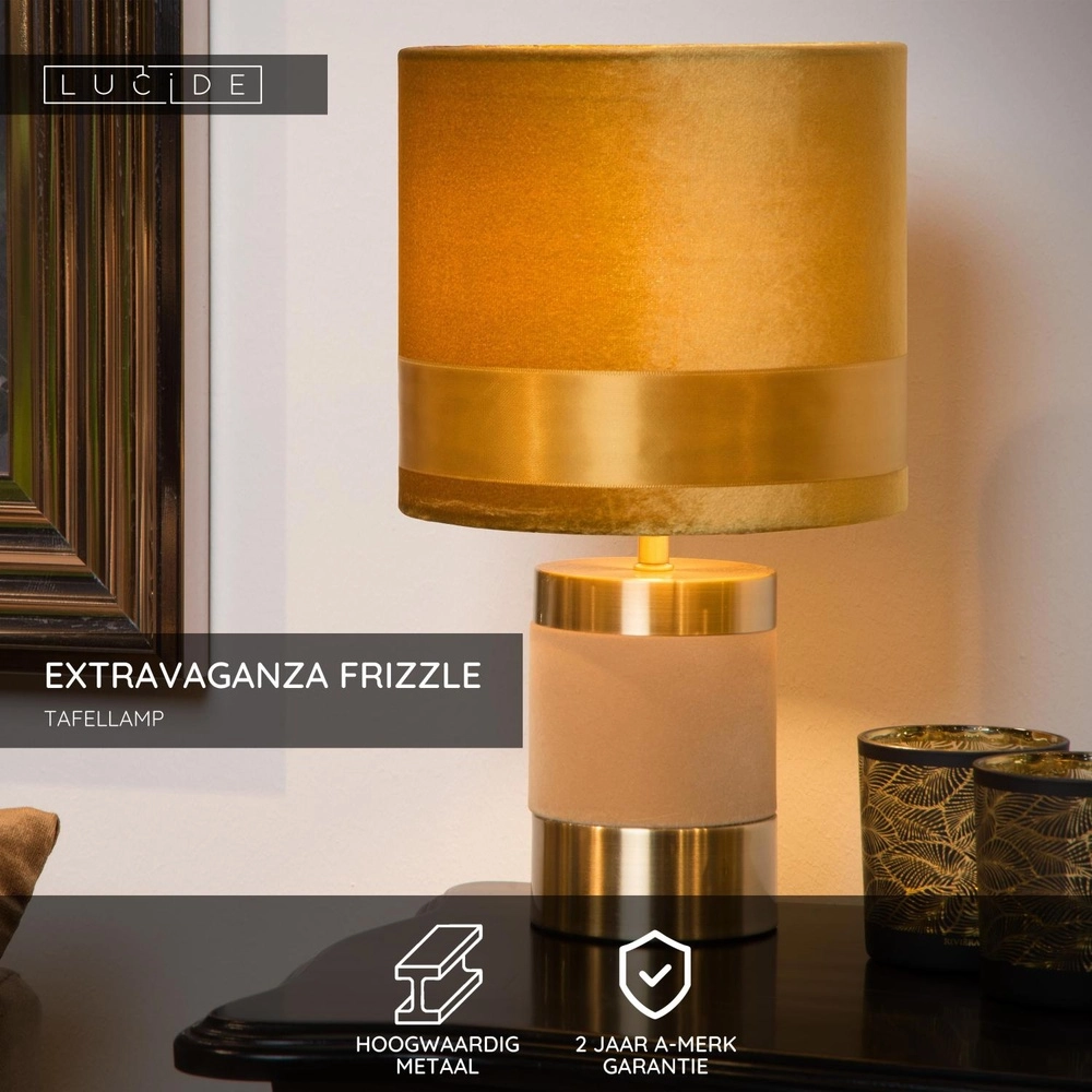 Lampe de table de conception Extravaganza Frizzle jaune Lucide 5411212105264