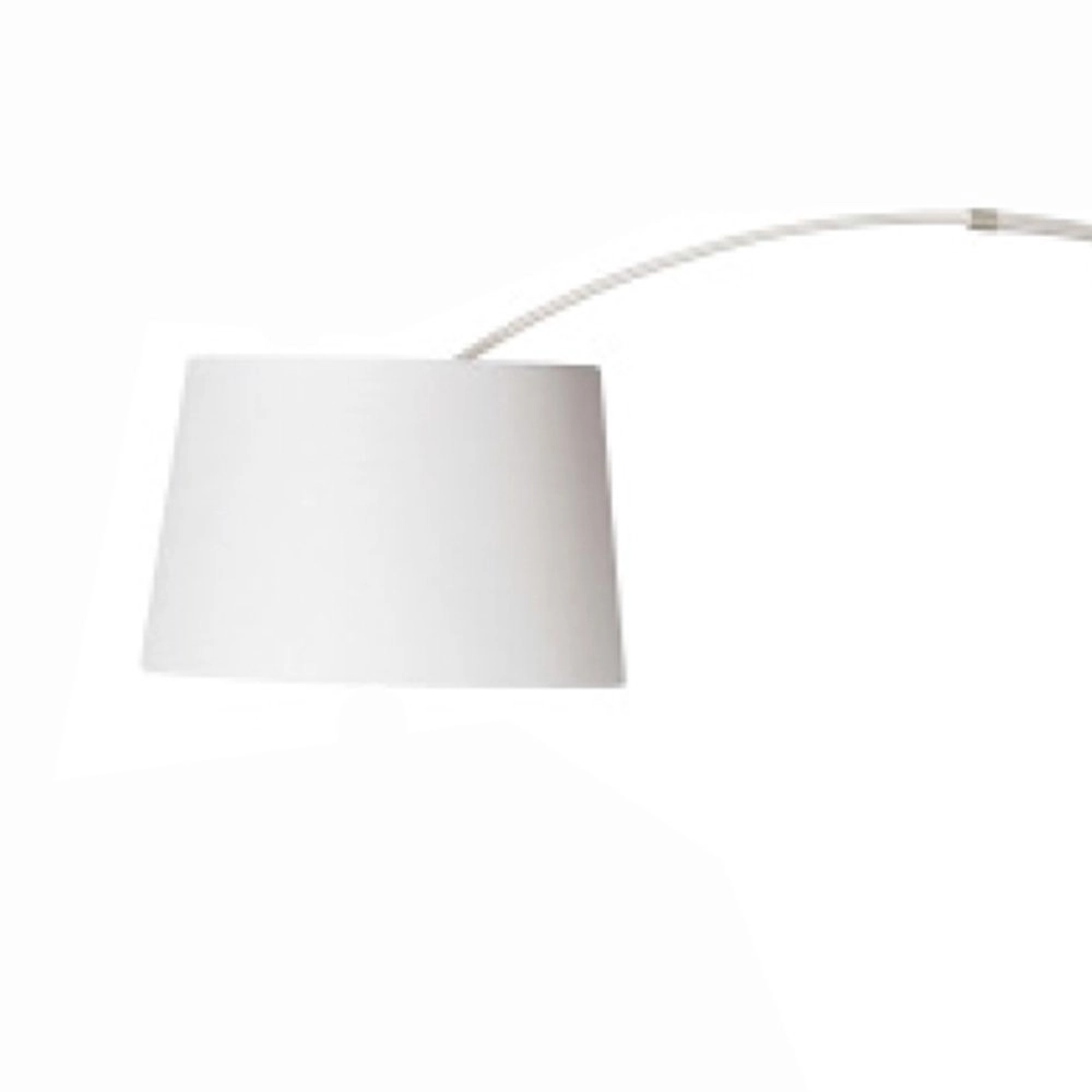 Lampe à arc Stresa gris avec abat-jour blanc Steinhauer 8712746092844