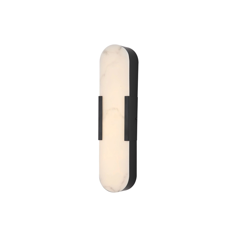 Applique murale Opaline noir 50cm