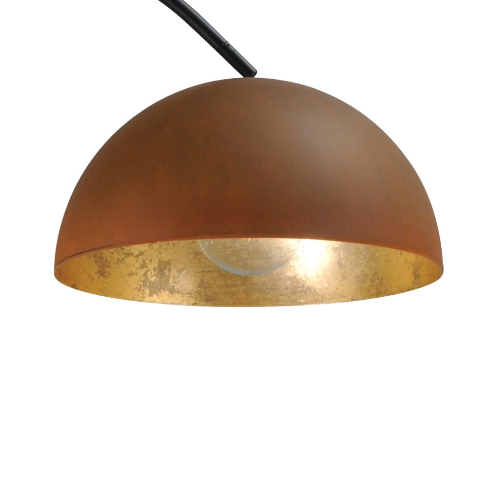 Lampadaire Industria 186 brun rouille avec de l'or Masterlight 8718121153209