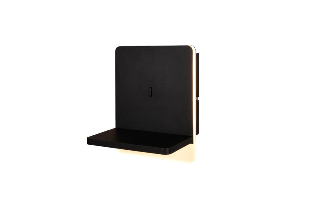 Applique LED pour chambre à coucher Fairfield noir Trio 4017807614787