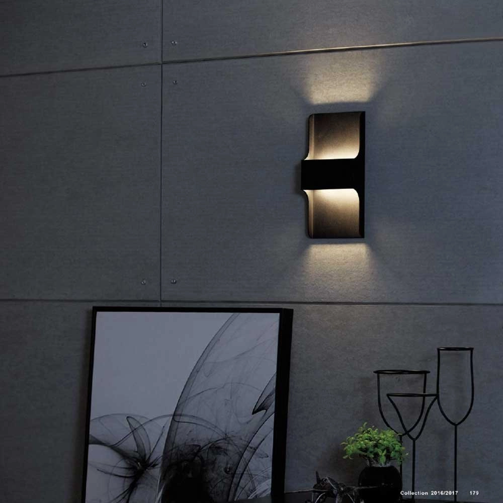 Lampe d'extérieur LED Dallas Haut-Bas noir Artdelight 8719831734641