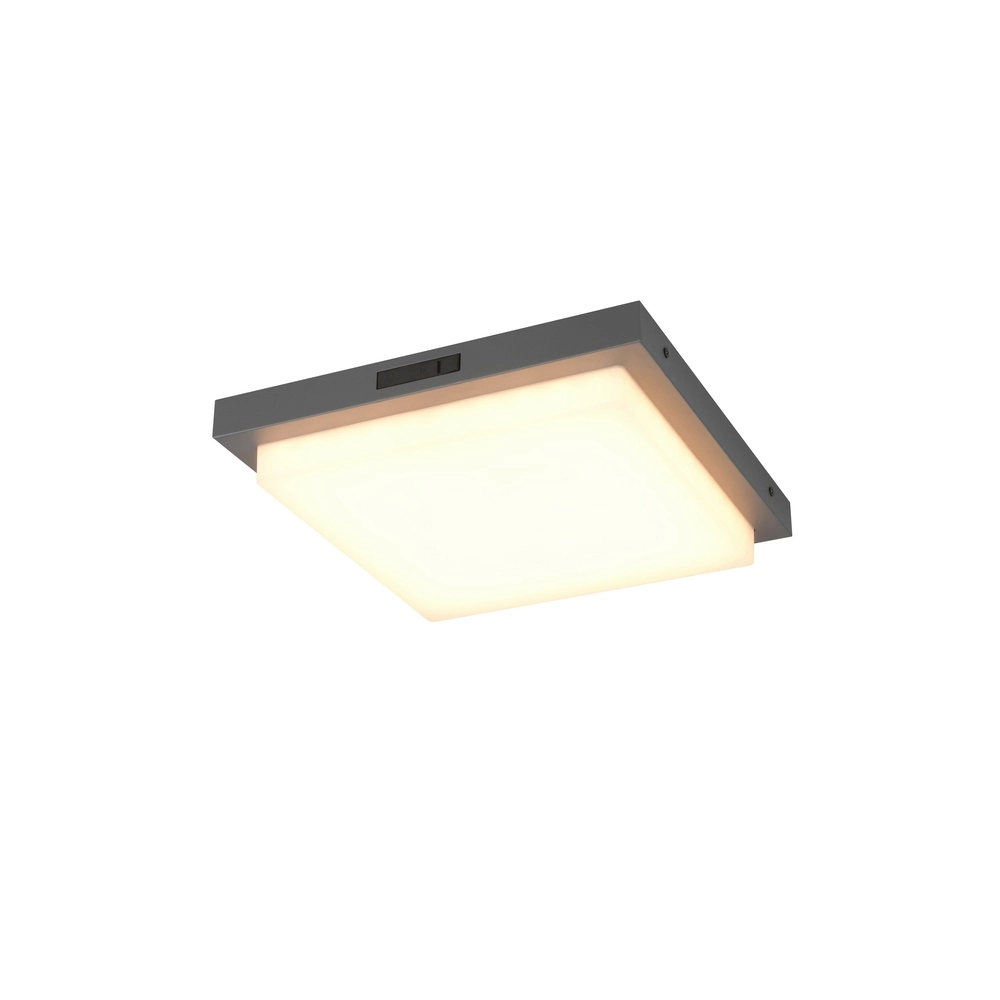 Plafonnier Bermejo carré anthracite