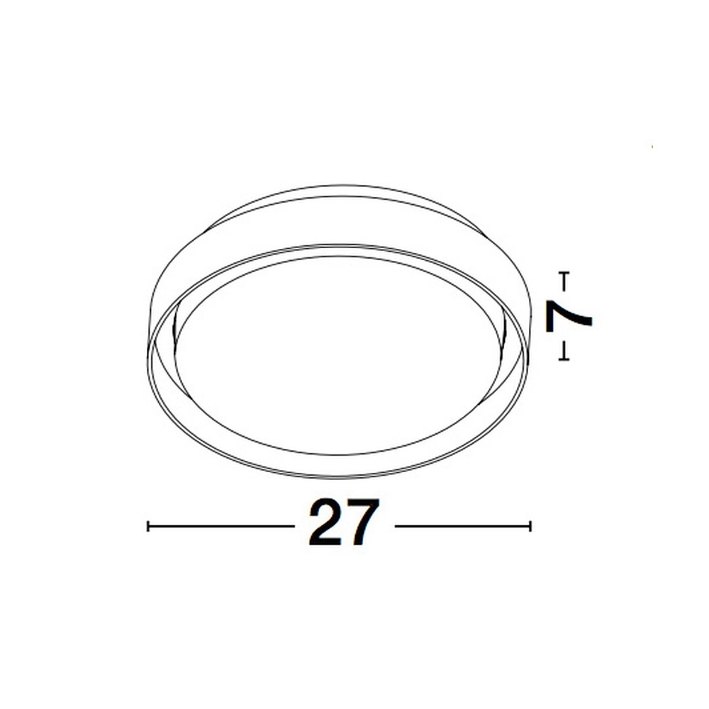 Plafonnier Oliver Ø 27cm anthracite Lyora 5212017428172