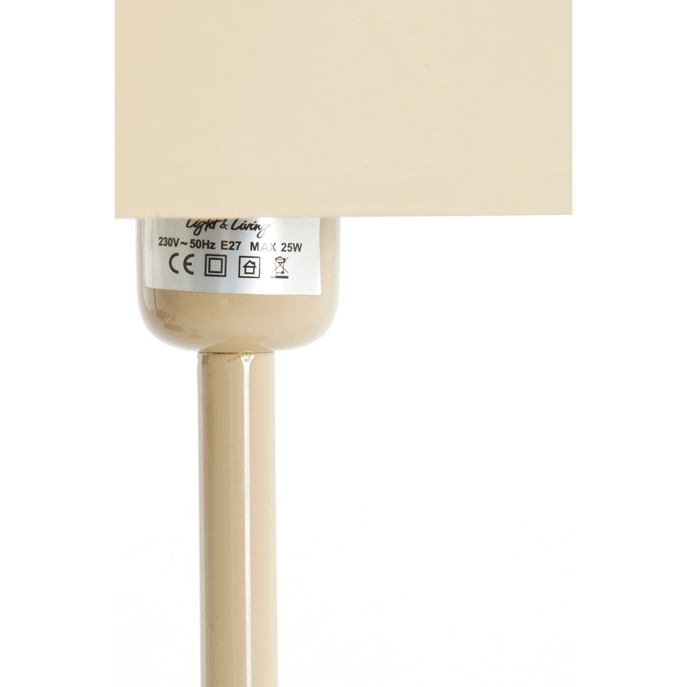 Lampe de chevet Elenie 25x13cm - sable brillant Light & Living 8717807818869