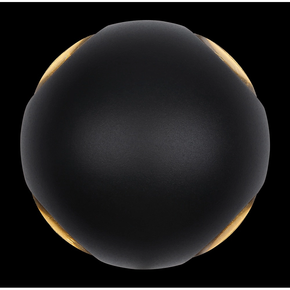 Lampe murale ronde Slice Noir Globo 9007371451036