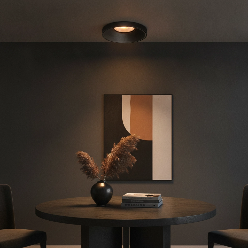 Spot encastrable rond Malmo noir