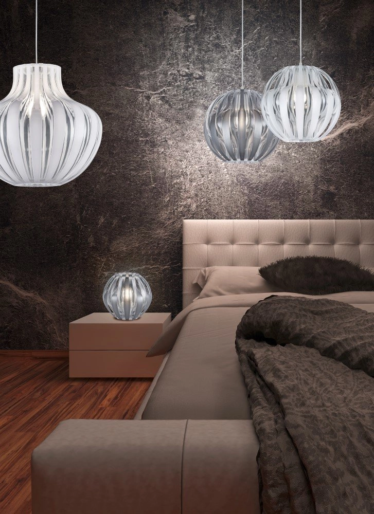 Lampe à suspension Pumpkin 30 cm blanc Trio 4017807346442