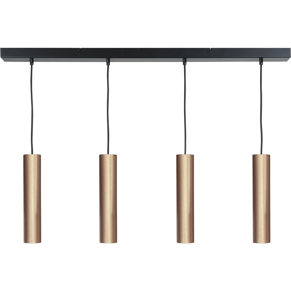 Lampe pendante de salle à manger Run 4 pendentifs en or