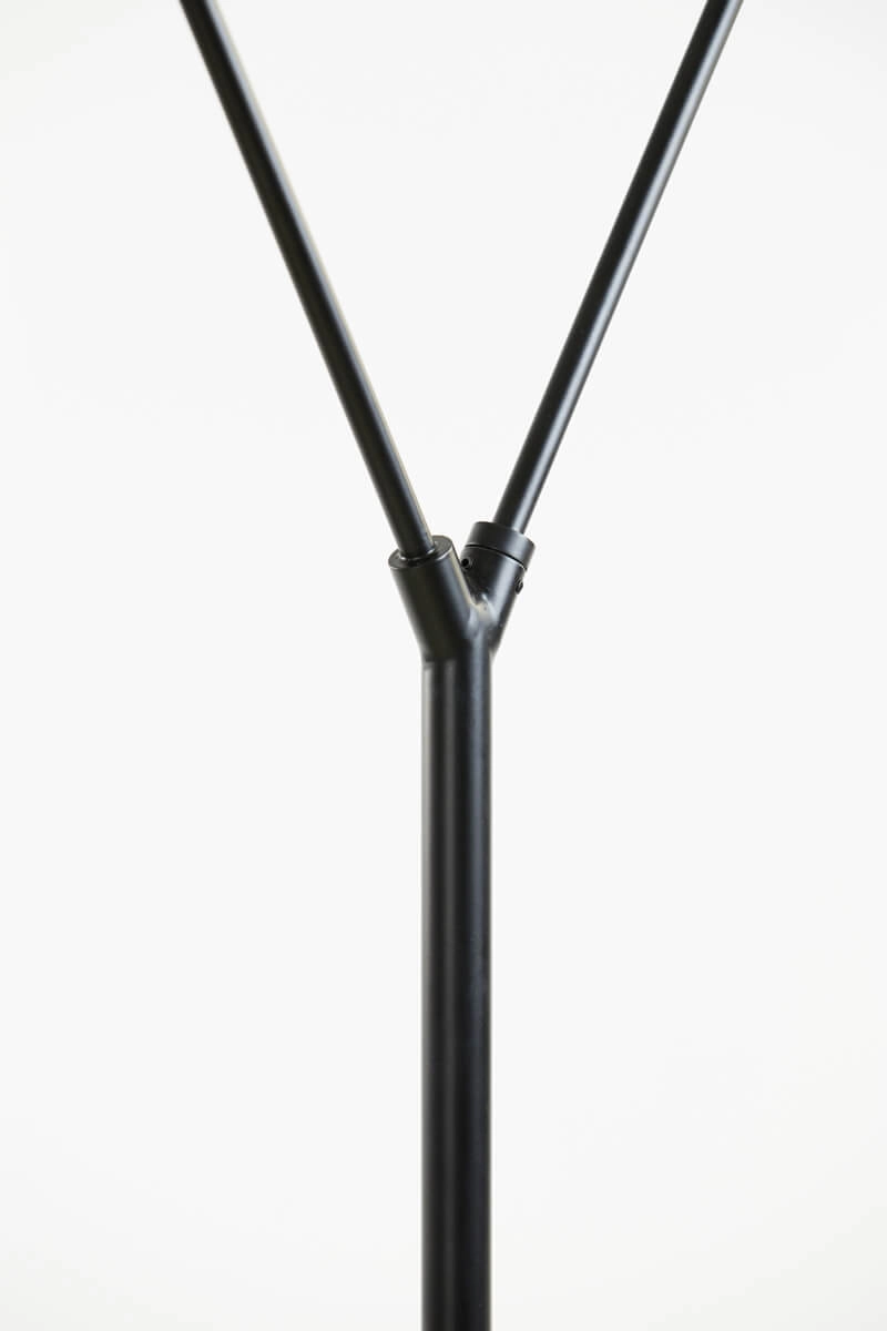 Lampadaire noir Orion 2 lumières Light & Living 8717807305147