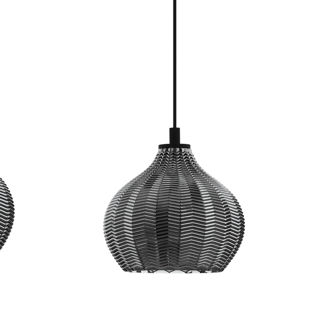 Lampe suspendue en verre à 3 lumières Tamallat Eglo 9002759435776