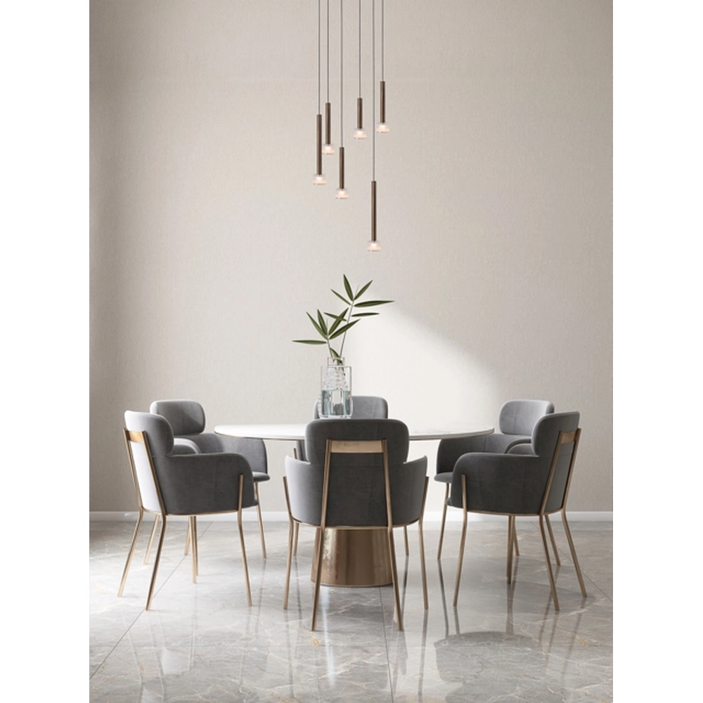 Suspension LED Fabro 6 lumières - cuivre ancien Masterlight 8718121317038