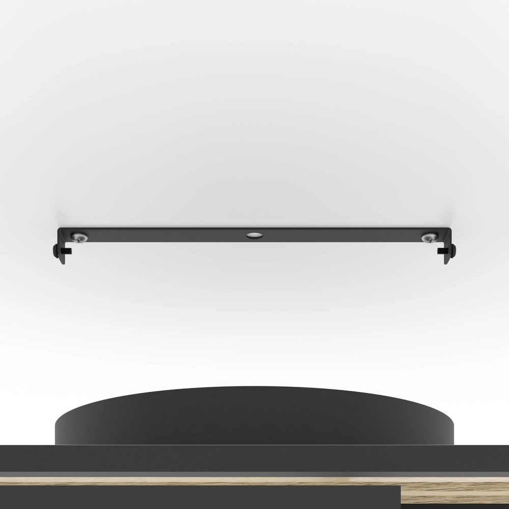Lampe de plafond moderne Cembrano Carré noir avec bois Eglo 9008606388127