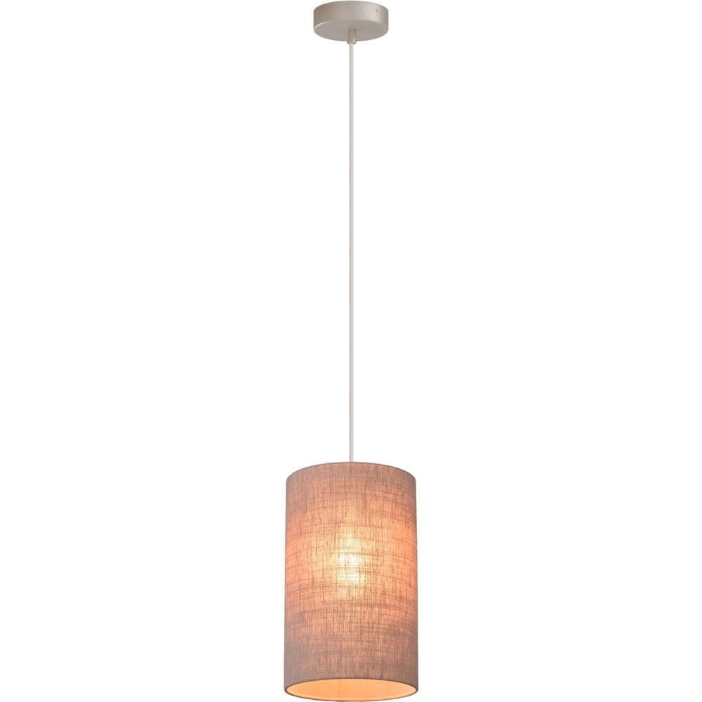 Lampe suspendue Lisbourg Terra beige avec teinte gris beige