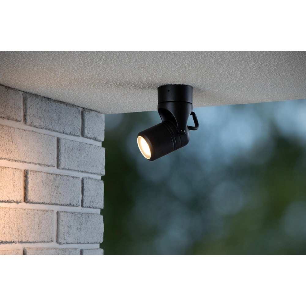 Projecteur de plafond Niort Noir simple Lucide 5411212144386