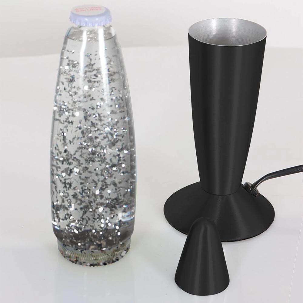 Lampe à lave Volcan noir Steinhauer 8712746177657