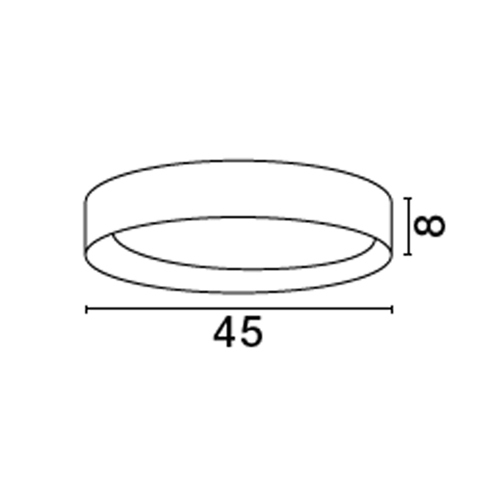 Plafonnier Stake blanc Ø 45cm Lyora 5212017445926