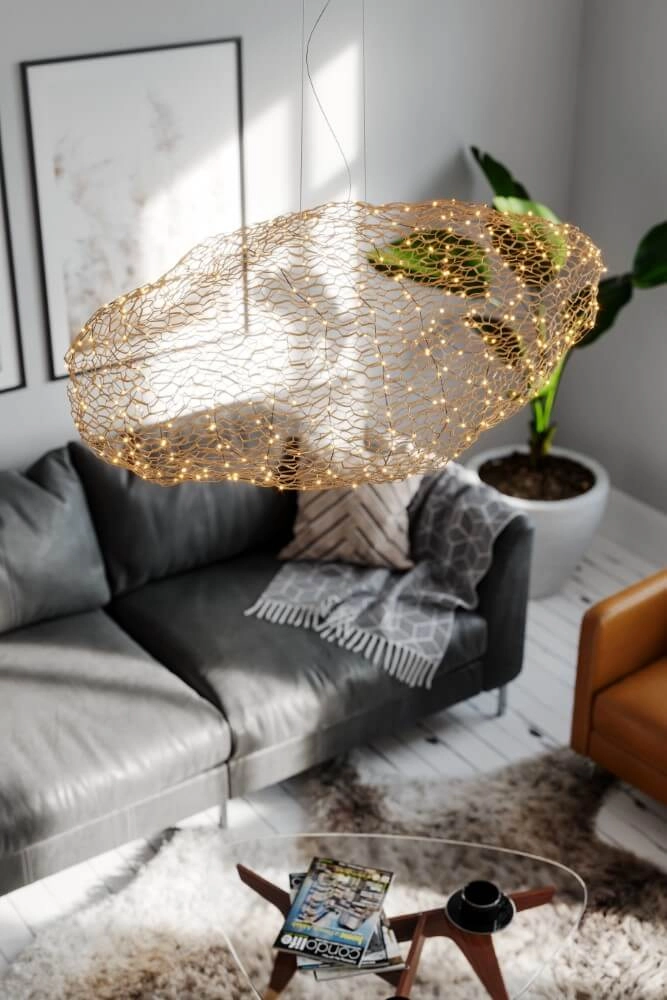 Lampe suspendue Hayden or 50cm By Rydéns 7391741012609