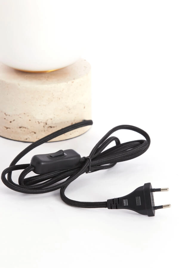 Lampe de table blanche Rylano 47 cm Light & Living 8717807744915