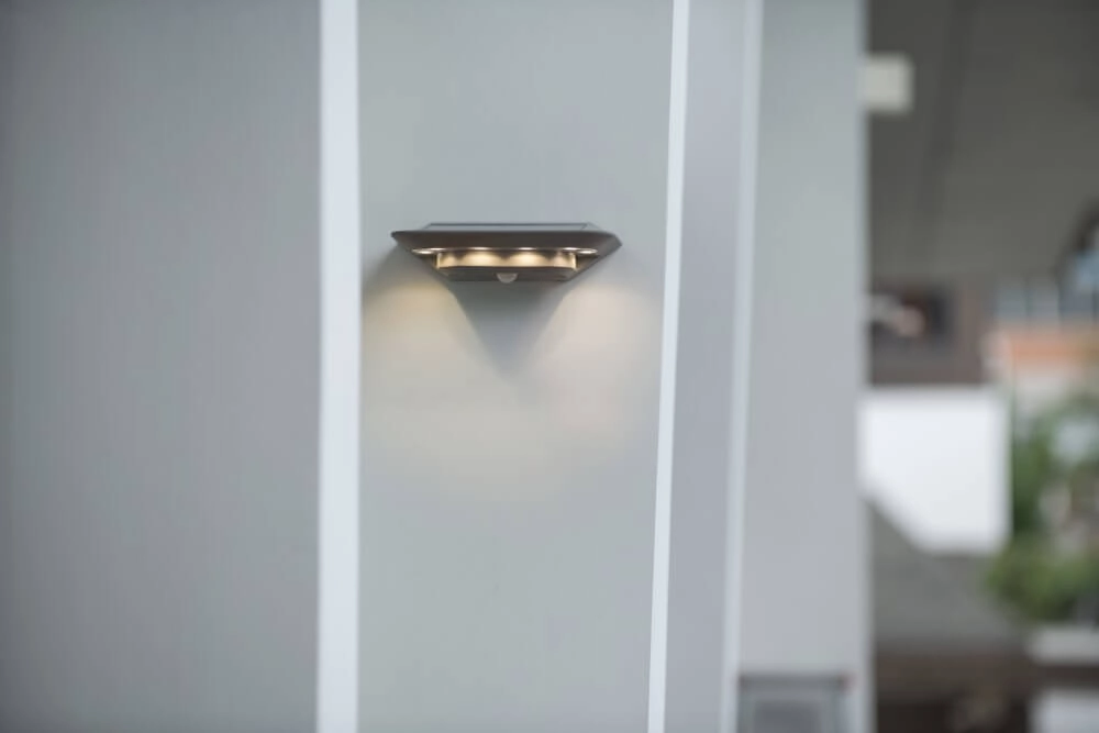 Applique solaire Ghost Solar Gris argent Lutec 4250294308191