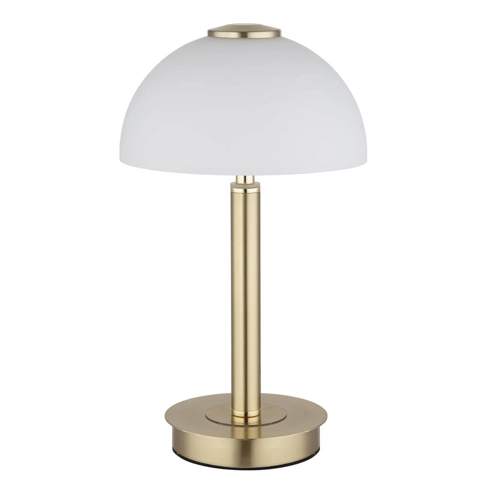 Lampe de table Uldin Or avec verre blanc Globo 9007371465729