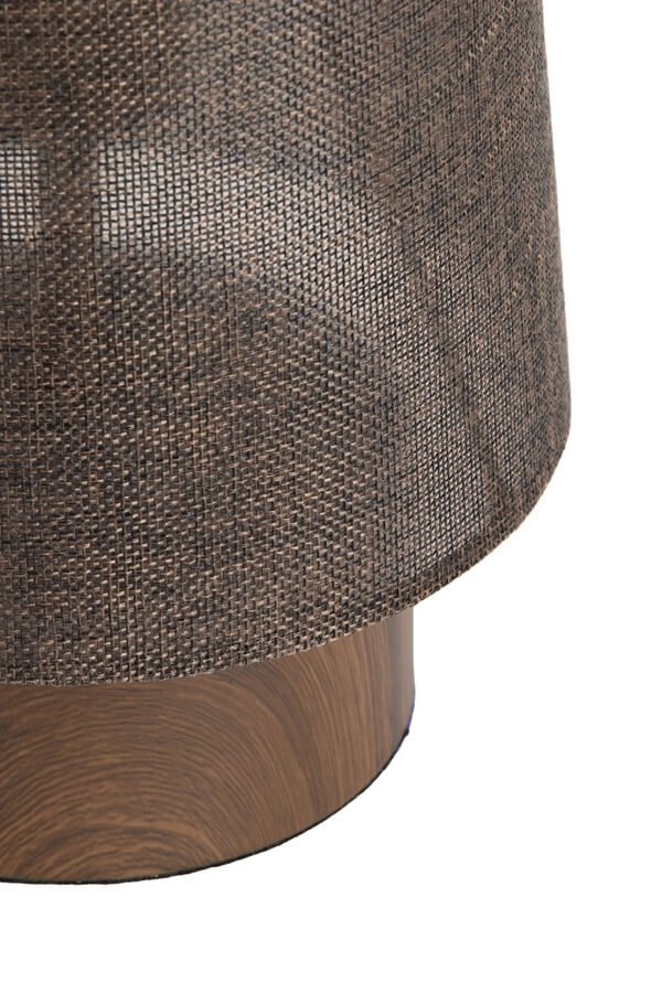 Lampe de table marron Howie bois Ø 19cm Light & Living 8717807759445