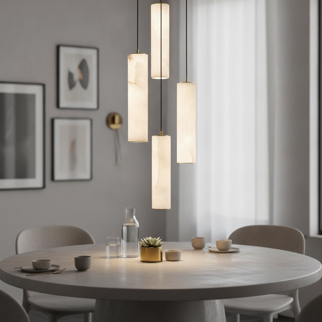Lampe suspendue Diletto Or avec 12 luminaires blancs
