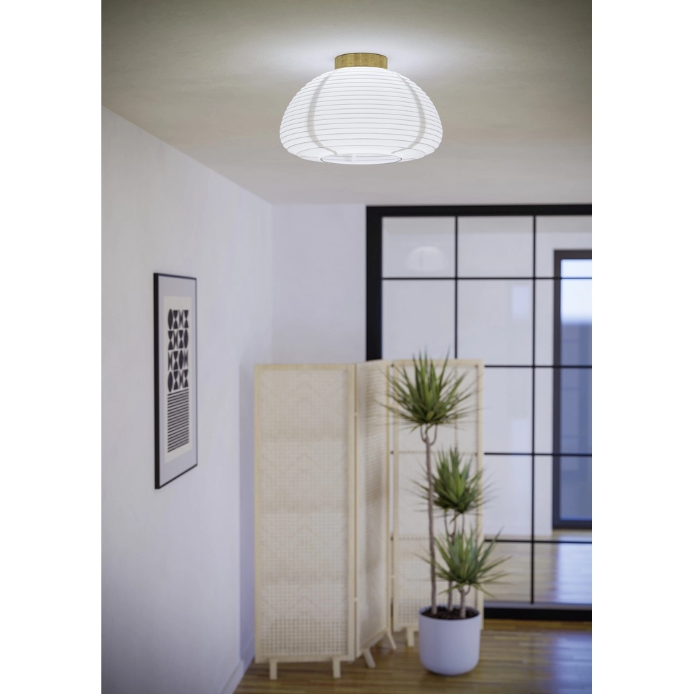 Lampe de plafond Summerhill Ø 40cm - papier de voyage Eglo 9002759440633