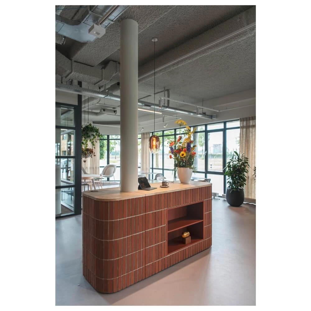 Lampe à suspension en verre Pantilo verre cuivre - Ø 18cm SLV 4024163266406