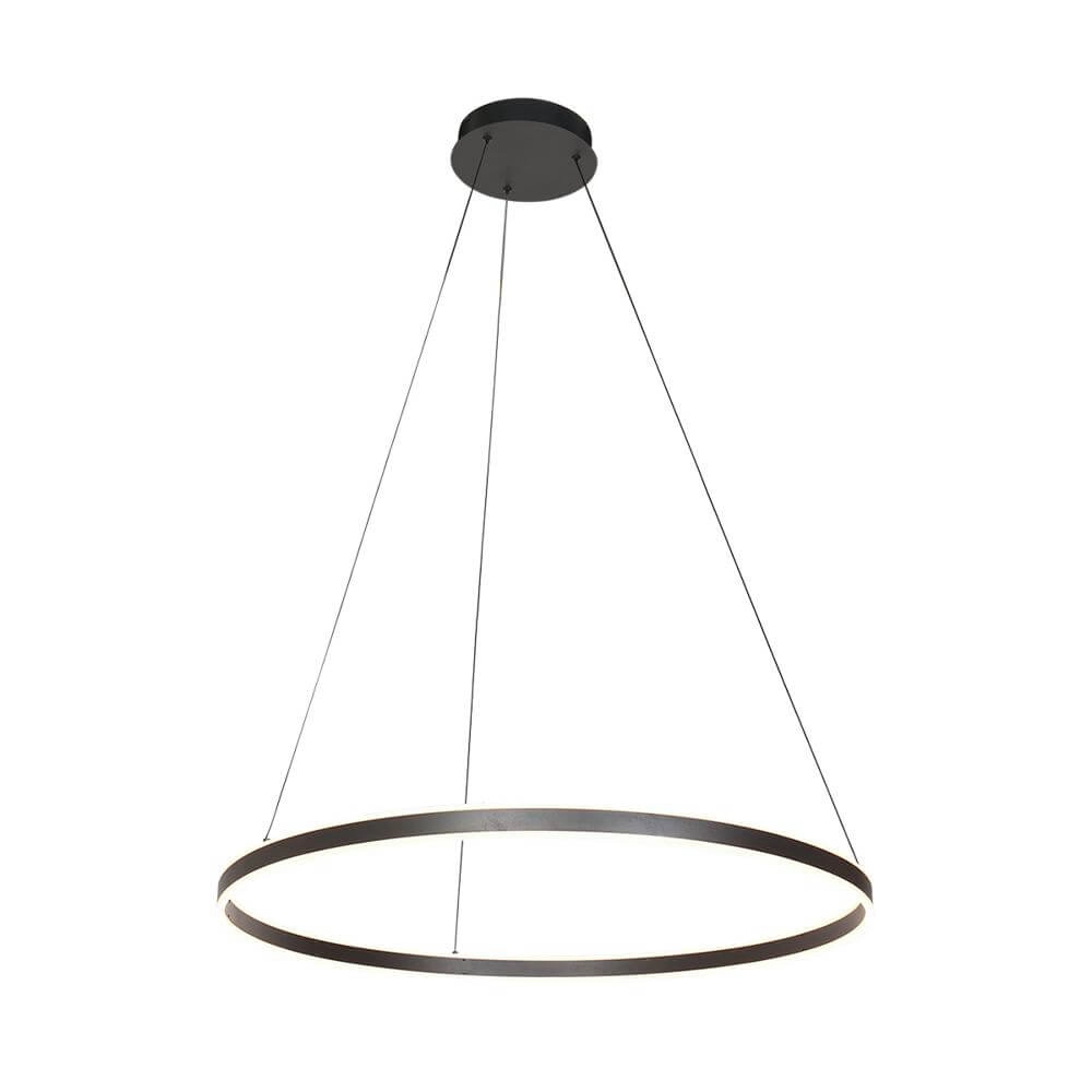 Suspension design Ringlux noir Ø 80cm