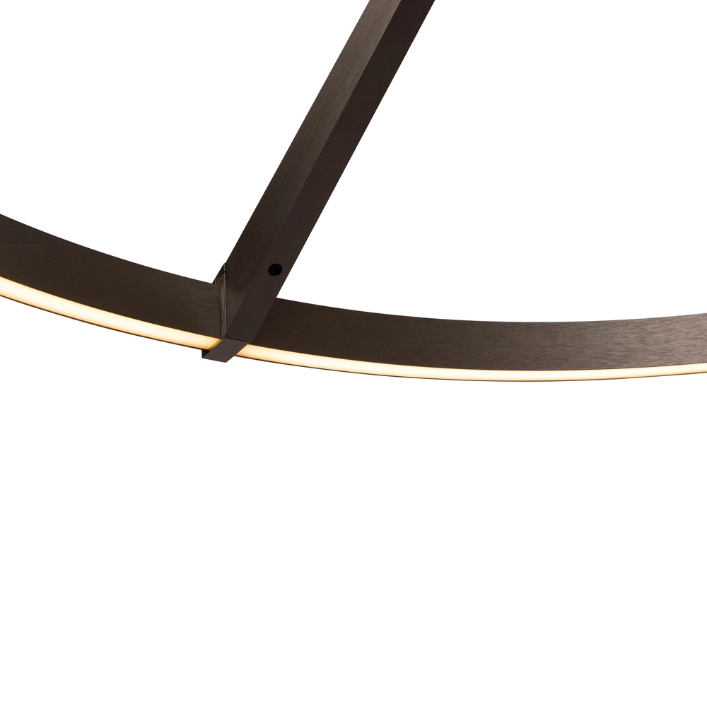 Suspension LED élégante Applause Métal brossé - Ø 80cm Premium by Lucide 5411212221841