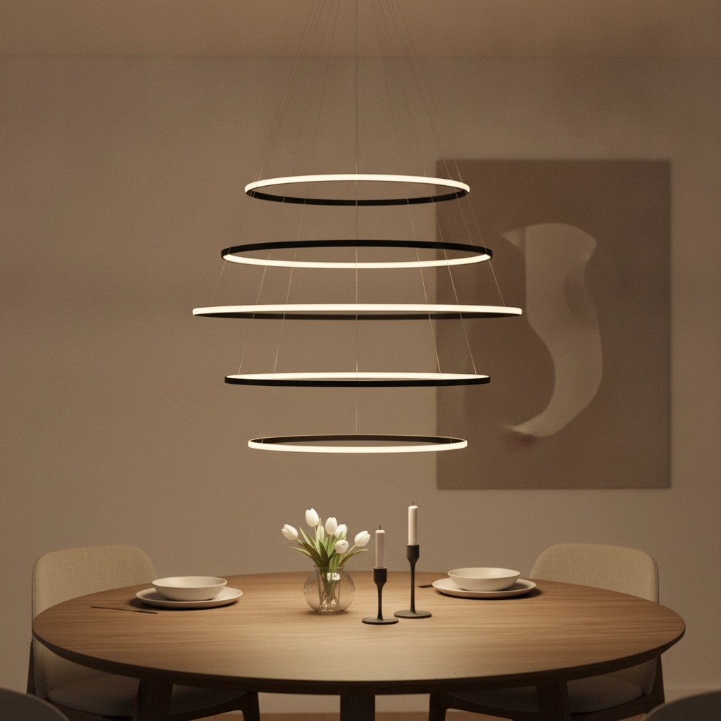 Suspension design Maelo noir Ø 120cm