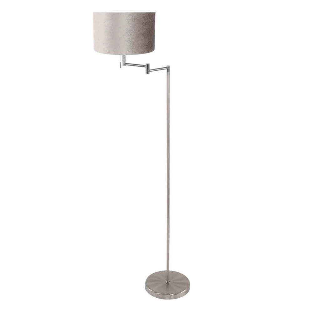 Lampadaire Bella métal avec abat-jour argenté Steinhauer 8712746174502