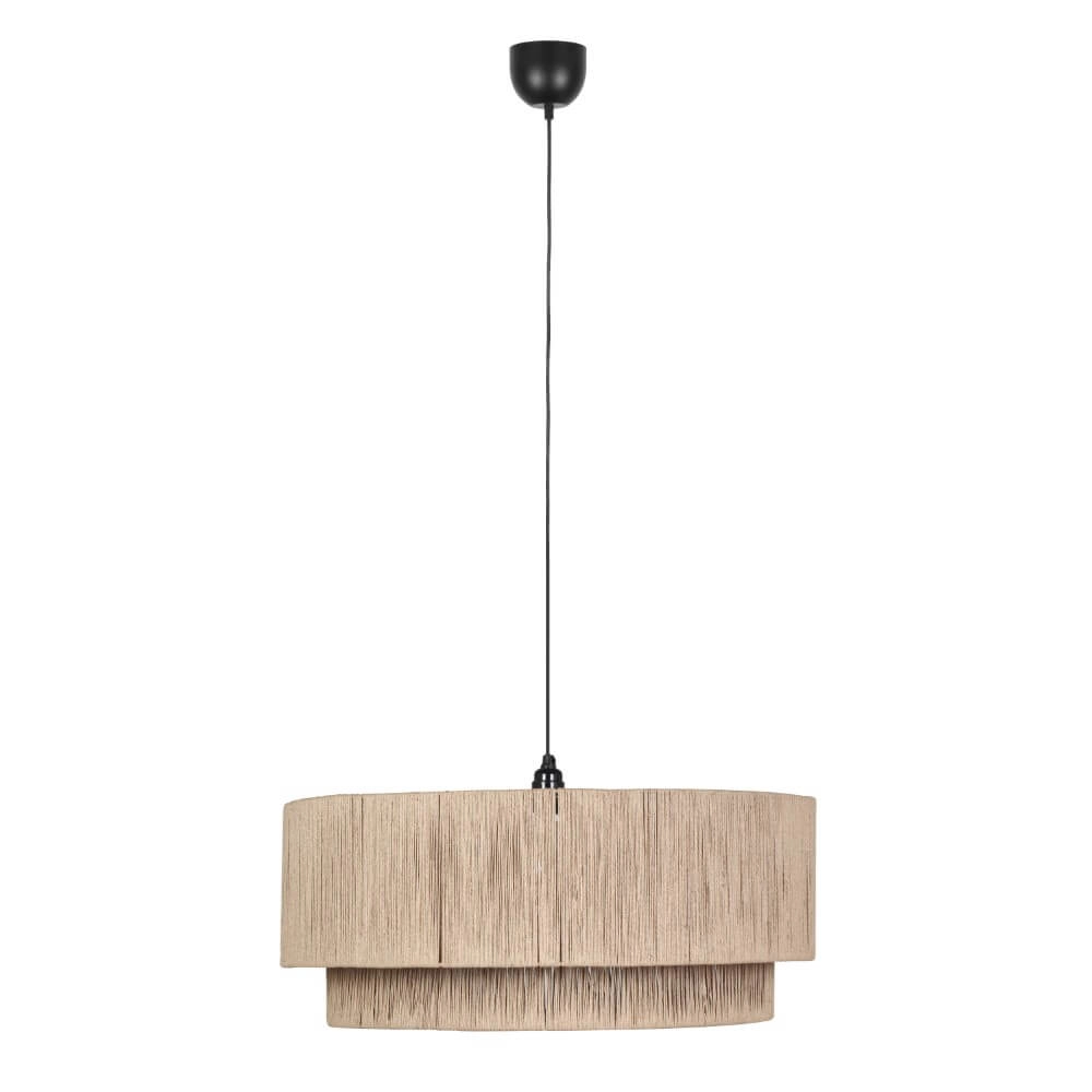 Lampe suspendue en corde Smilla Ø60cm Trio 4017807628265