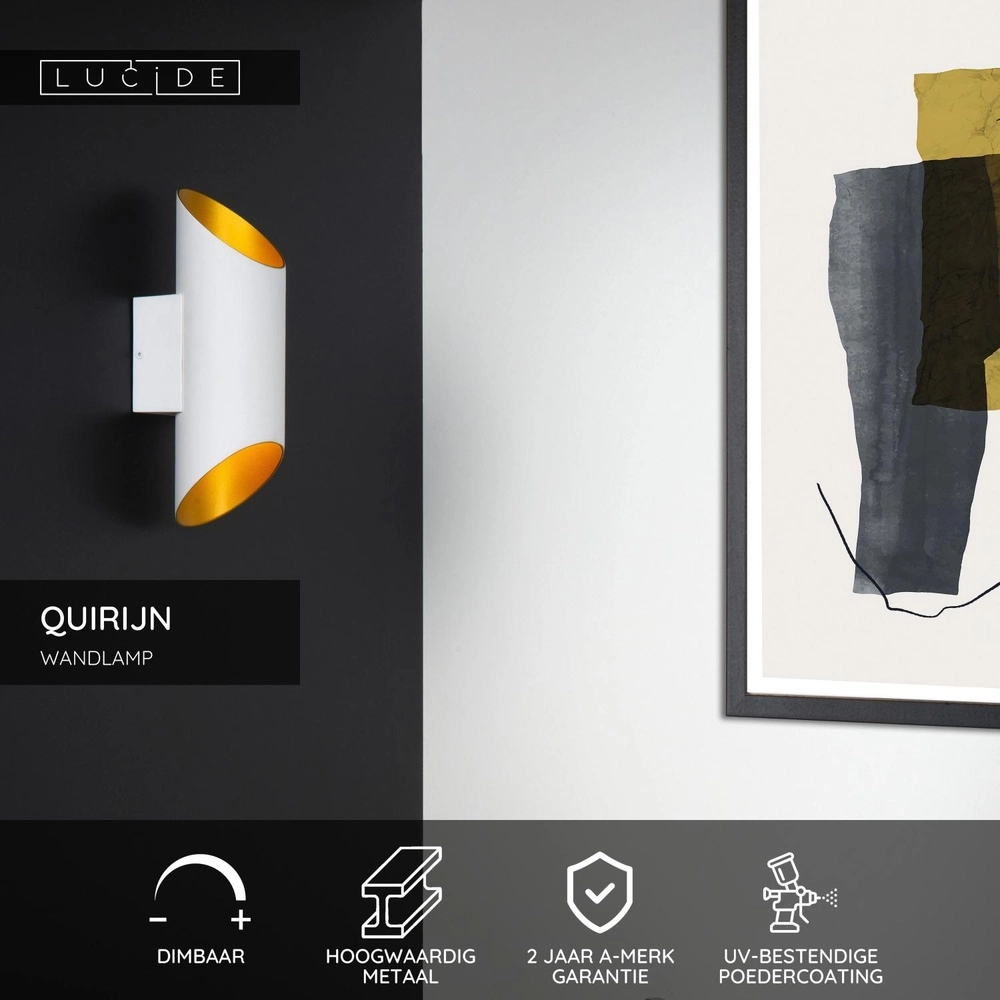 Projecteur mural Quirijn Blanc Lucide 5411212093066