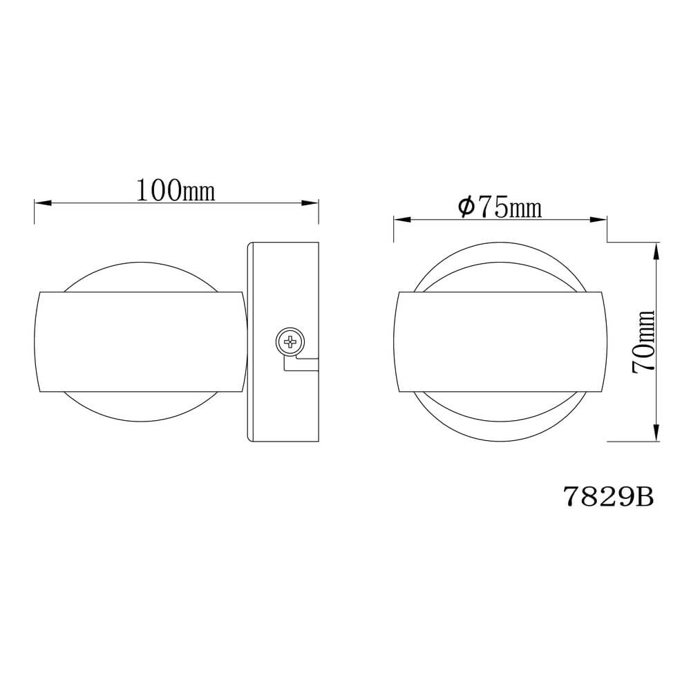 Applique murale en nickel Randi concevoir Globo 9007371349623