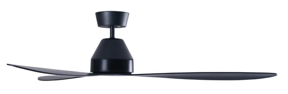 Ventilateur de plafond noir sans lampe Whitehaven Ø 143cm IP55 Beacon 9333509136446