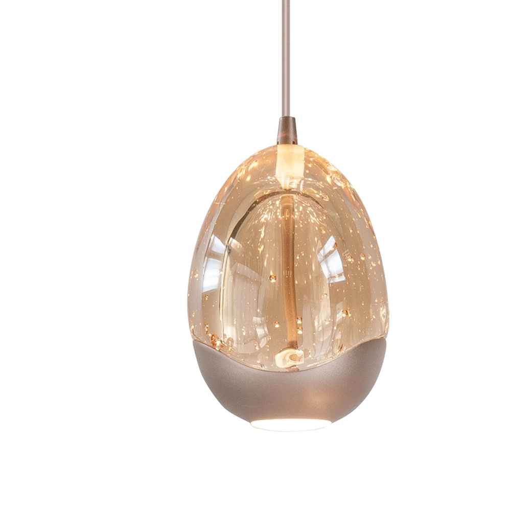 Lampe pendante de salle à manger Champagne Egg 5 lumières Highlight 8718379052392