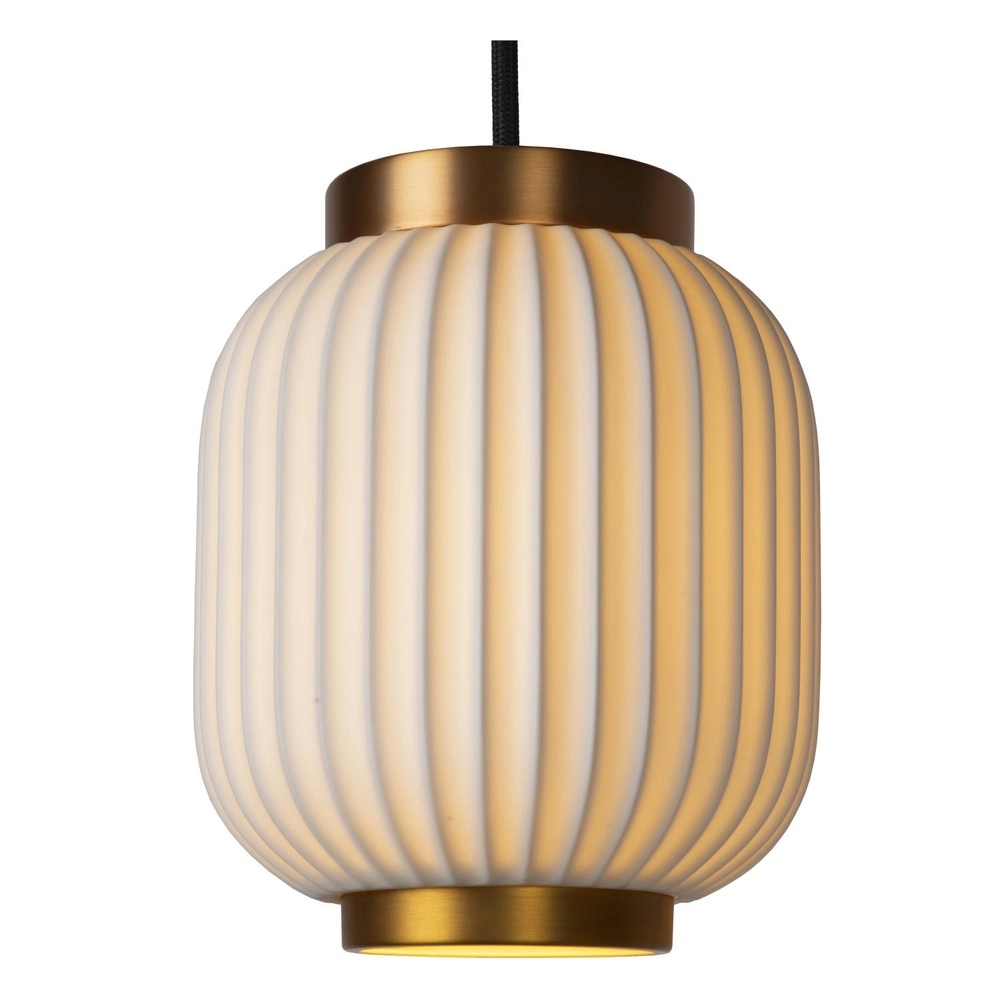 Lampe pendante de conception Gosse Or 3 clairs avec blanc Lucide 5411212134189