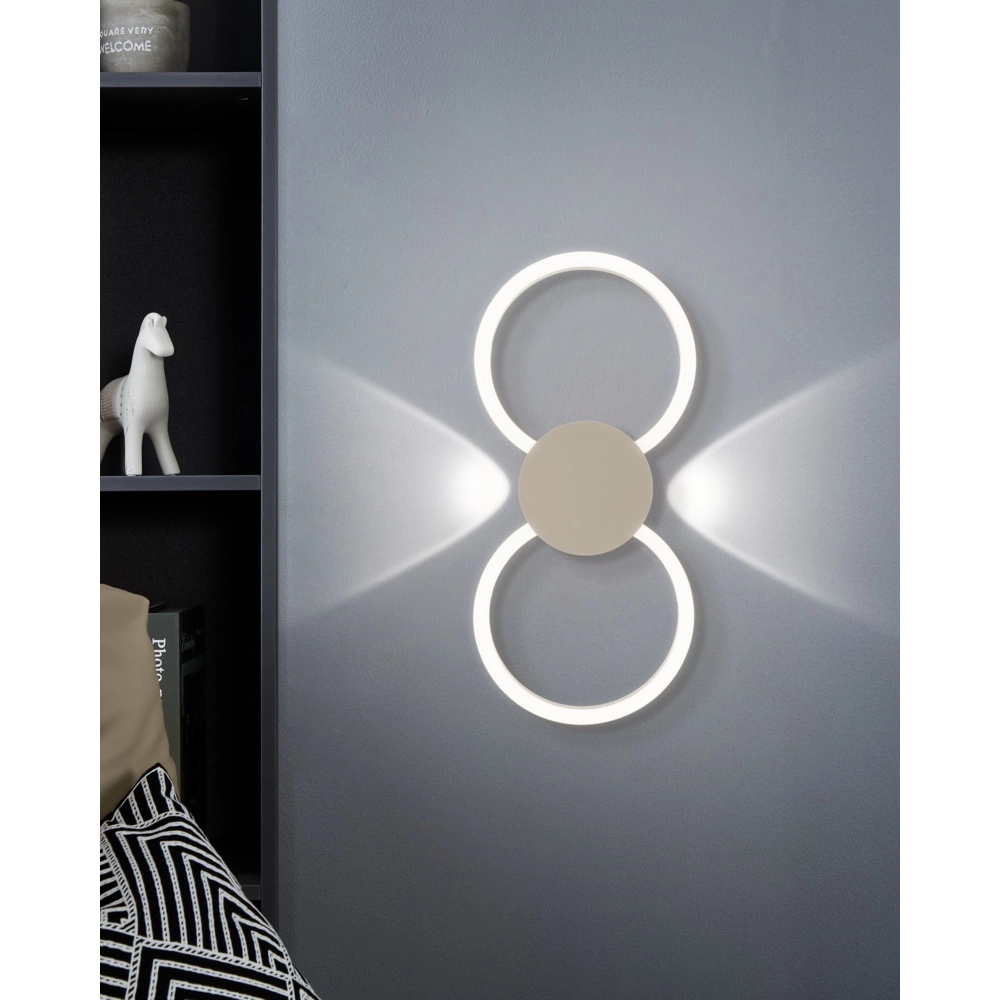 Applique murale design Venticello 1 brun sable Eglo 9008606357475