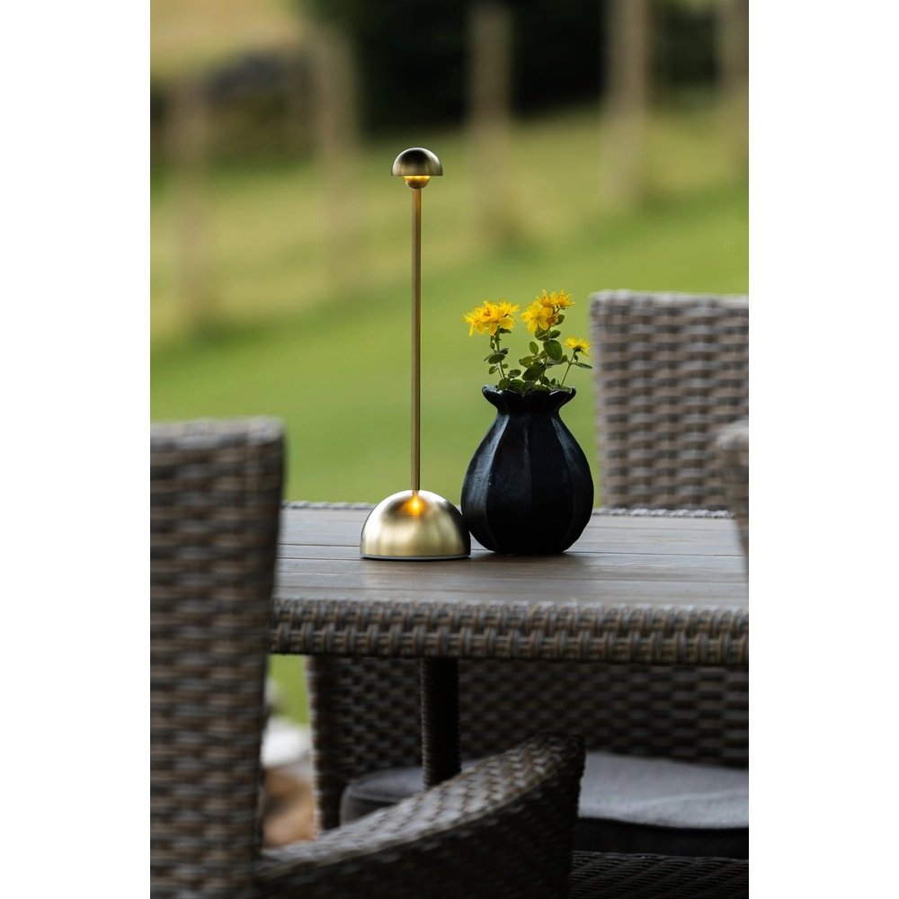 Lampe de table dorée Bandol Rechargeable KonstSmide 7318300030409