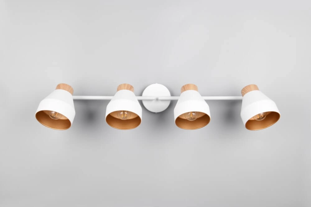 Plafonnier design 4 lumières Valentin blanc Trio 4017807637441